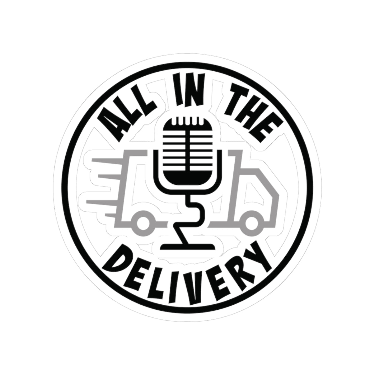 All in the Delivery Logo Sticker — AITD Logo Kiss-Cut Sticker